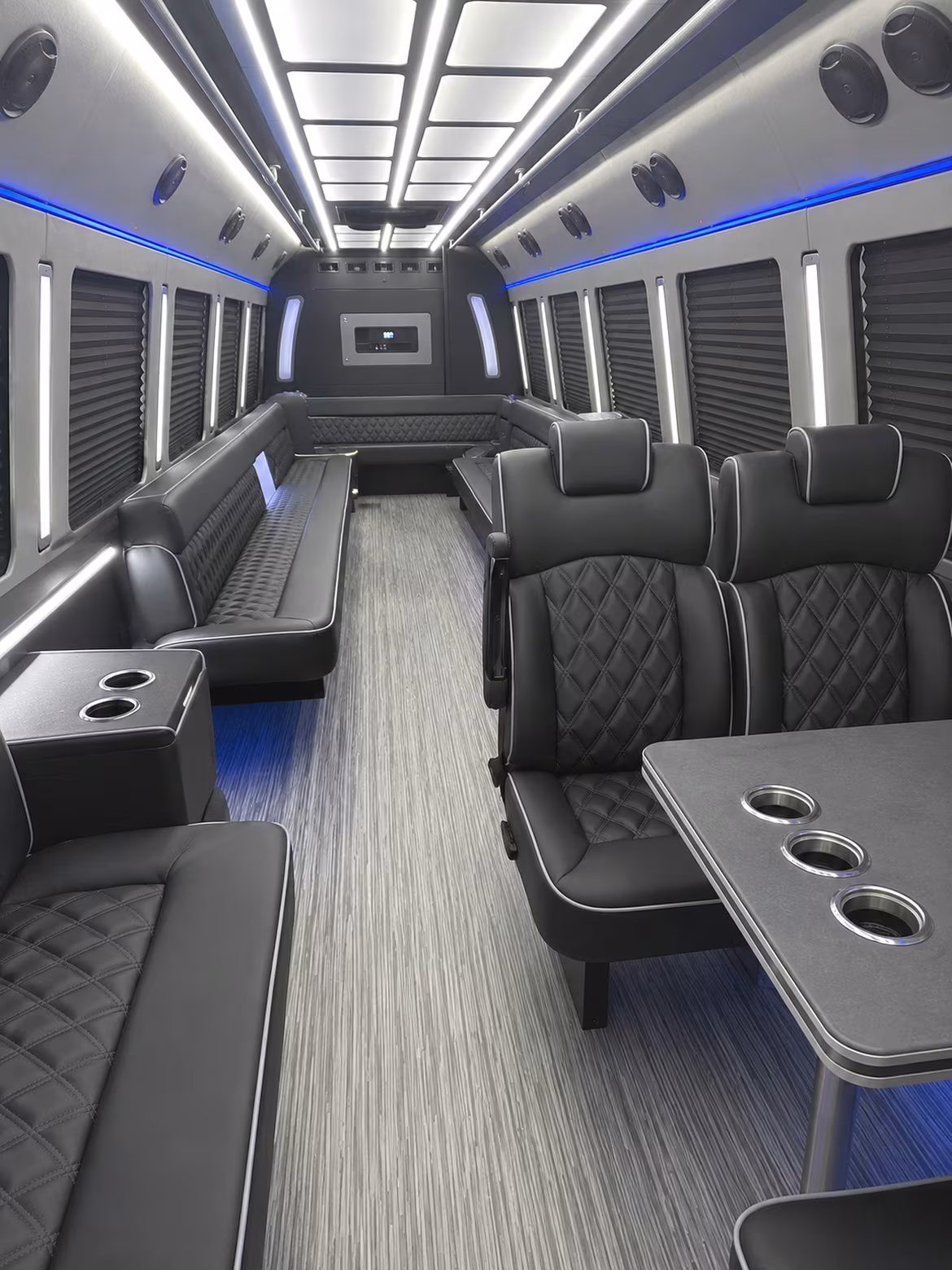 fort lauderdale 25 passenger party bus inside