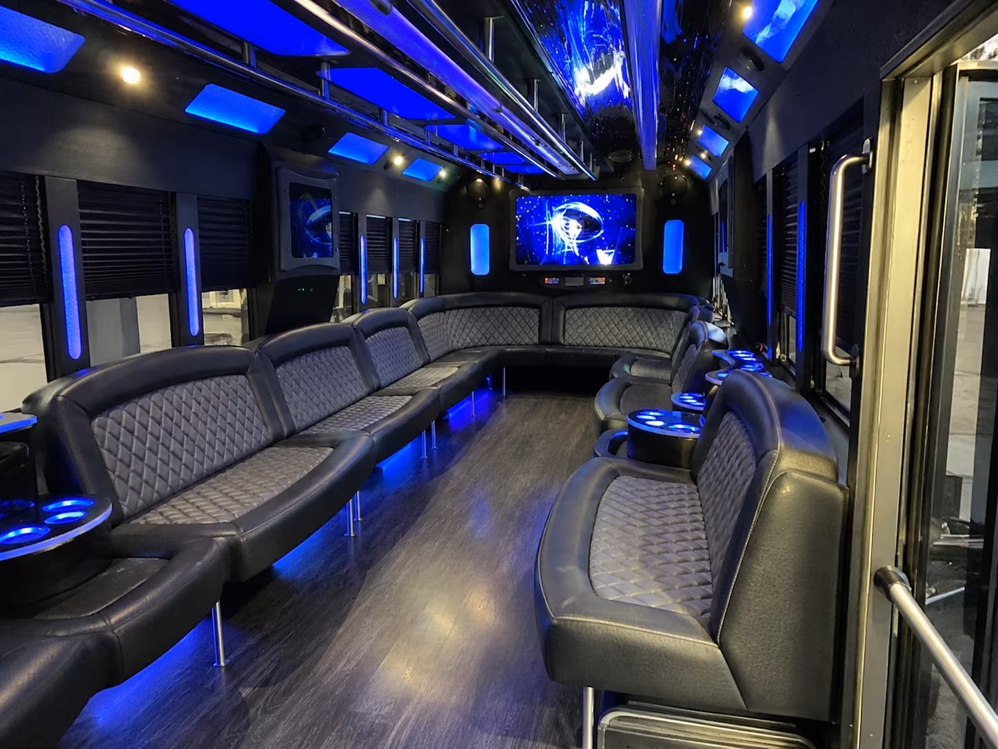fort lauderdale 28 passenger party bus interior