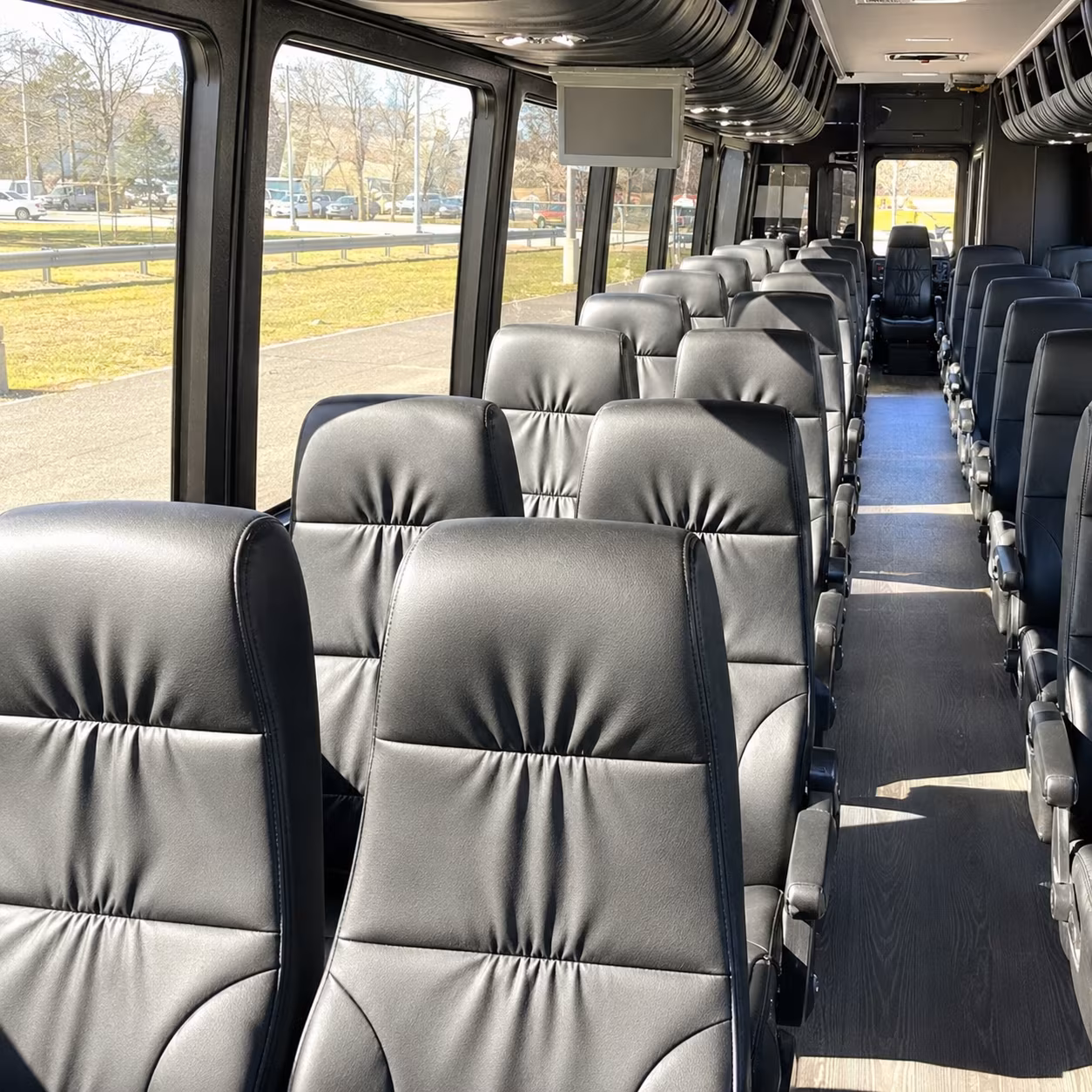 fort lauderdale 30 passenger minibus inside