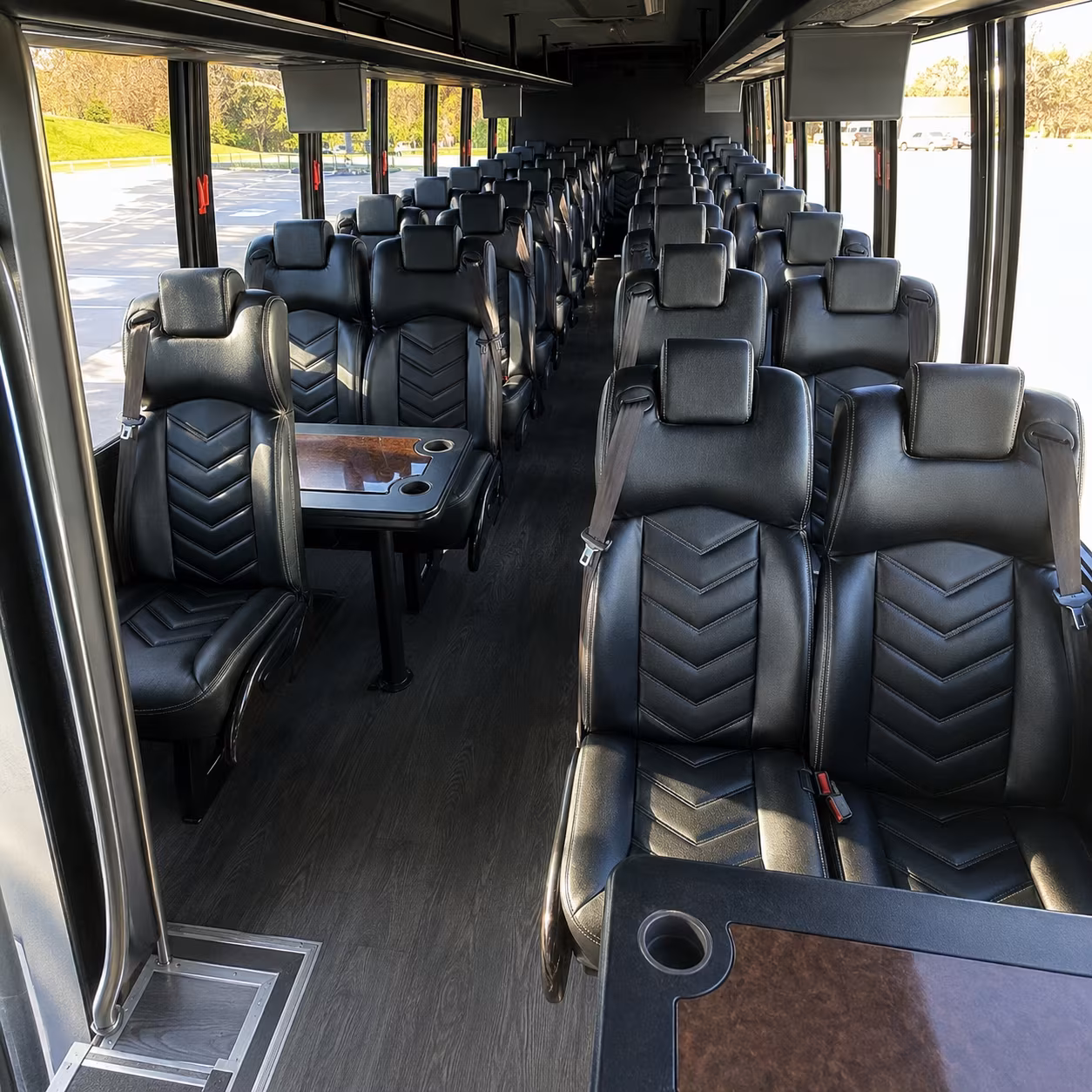 fort lauderdale 30 passenger minibus interior
