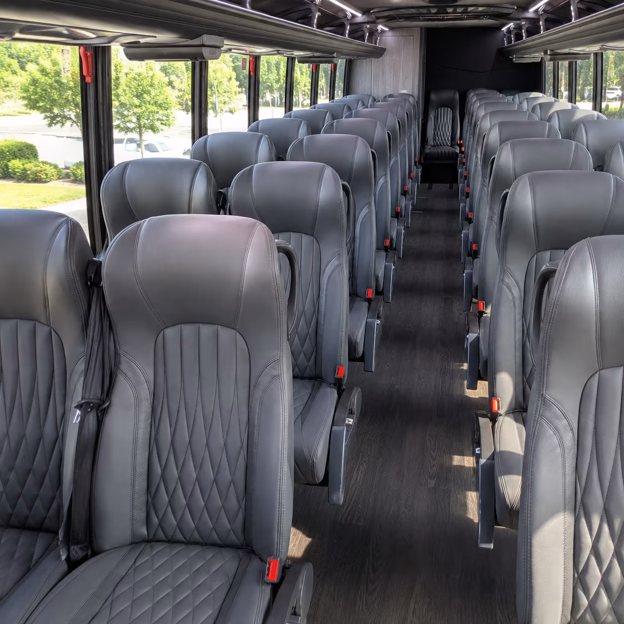 fort lauderdale 35 passenger minibus inside