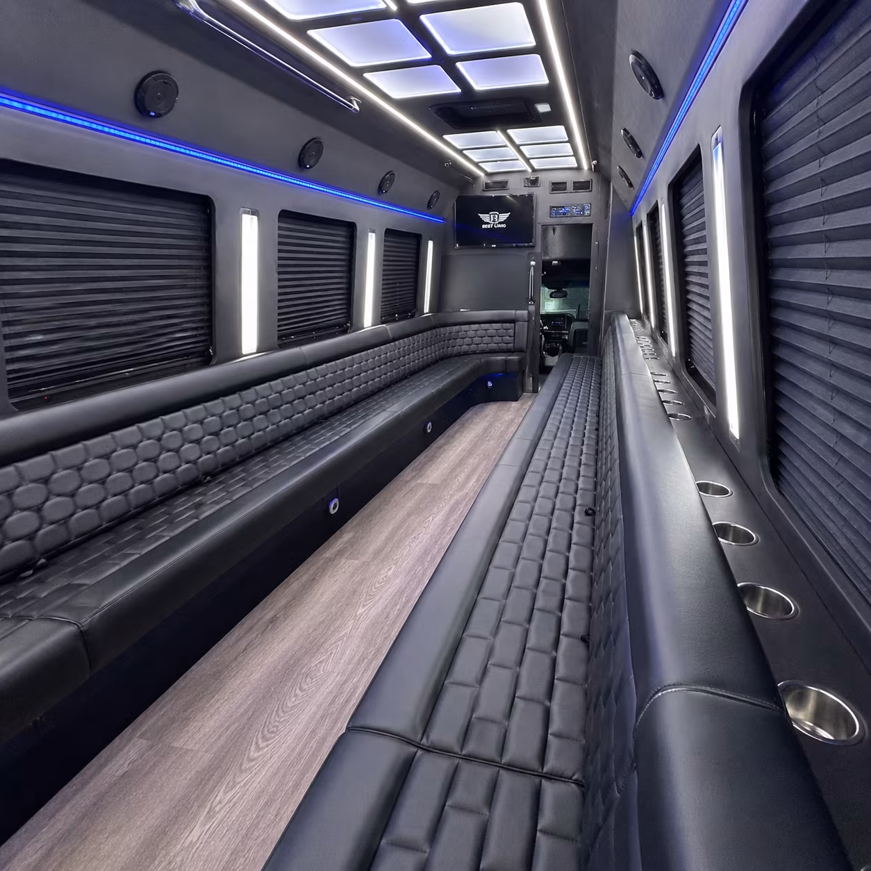 fort lauderdale party bus interior