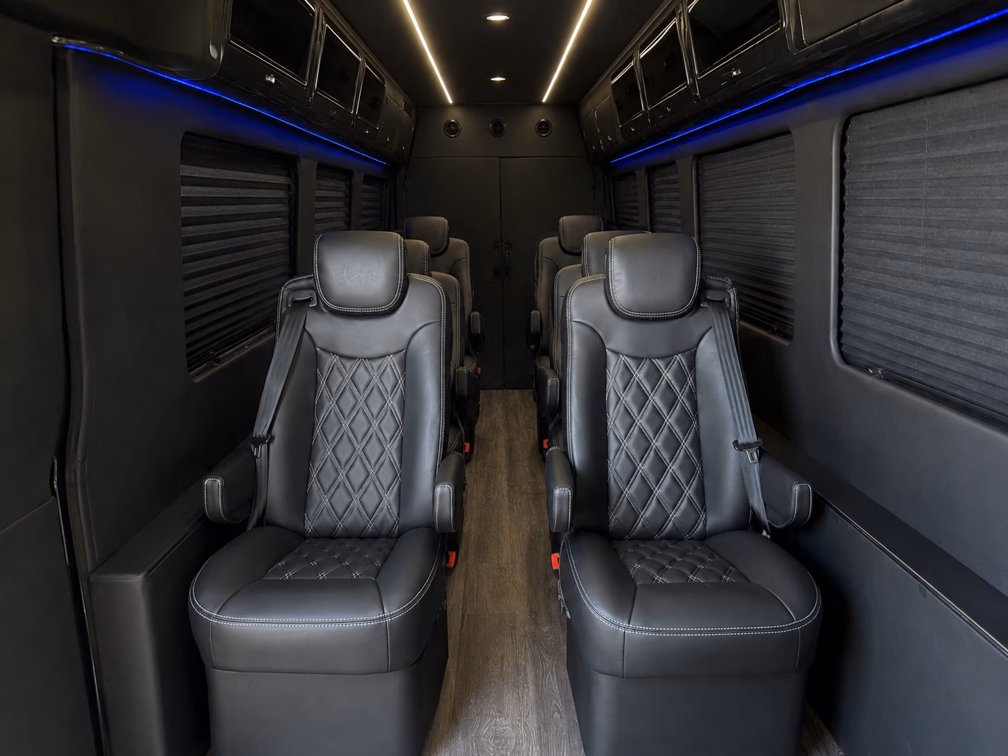 fort lauderdale sprinter van with driver inside